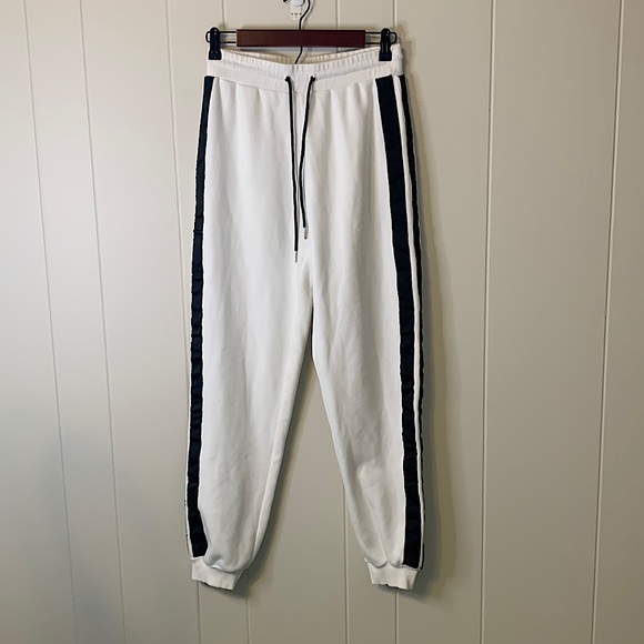 I.AM.GIA Striker Striped Jogger Sweatpants Black White Gigi Hadid Size Small - Picture 2 of 7